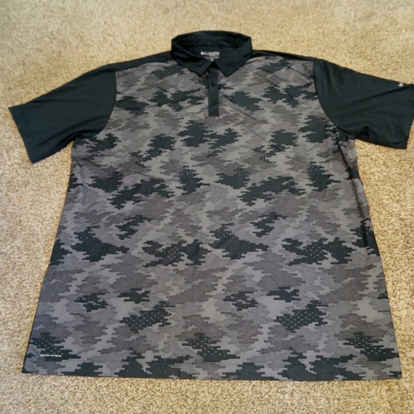 Columbia Golf Omni-Wick Camo Polo Golf Shirt Men's Size XXL - Picture 1 of 5